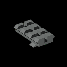 Schiene ksc glock Architektur Airsoft Trijicon rot Punkt Montage Spielzeug Gewehr 3d print model - Mito3D