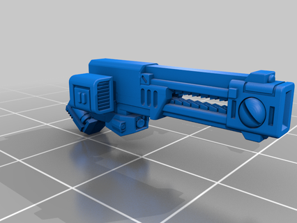 railgun pipermakes mechs piper space communist tau warhammer 40k 3d printing 3d print model - Mito3D