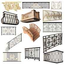 railing balcony footbridge collection 3d print model - Mito3D