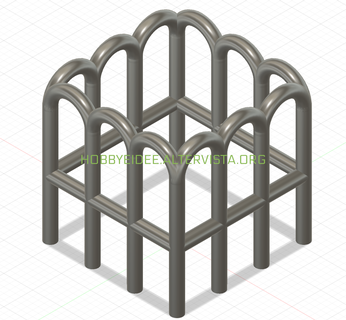 railing 3d print model - Mito3D