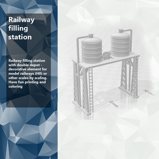 railroad filling station railway 3d print model - Mito3D