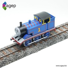 la ferrovia del tratto di pista thomas amici vari in miniatura con il treno giocattolo ttte le tank engine 3d print model - Mito3D