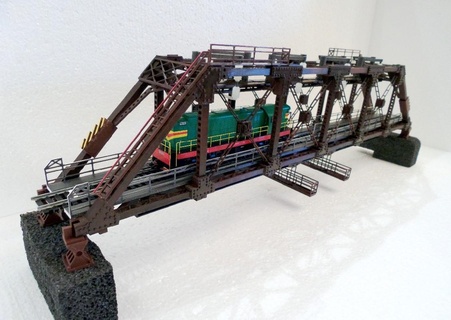 chemin fer pont échelle h0 3d impression modèle transport Jeu machin véhicule industrie loisir DIY chemin fer pont pont h0 1 87 3d print model - Mito3D