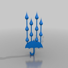 de la pluie art signes logos 3d print model - Mito3D
