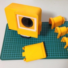 la pluie poncho gopro hero3 cadre de montage gadget 3d print model - Mito3D