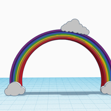arco Iris nuvens festa decoração 3d print model - Mito3D