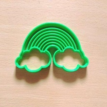 rainbow cookie cutter home cloud sharp cutters design clouds designs kitchen oven cookies 3d print model - Mito3D