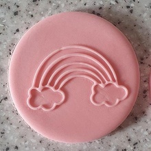 arcobaleno goffratrice debosser ideale cupcakes decorazione 3d print model - Mito3D