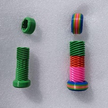 rainbow nut bolt game color multicolor mechanical toys 3d print model - Mito3D