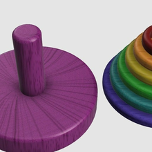 rainbow stacker toy 3d print model - Mito3D