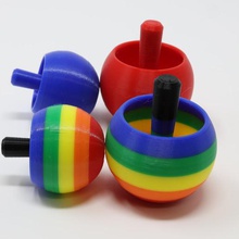 rainbow tippe top game flip tippy tops mechanical toys 3d print model - Mito3D