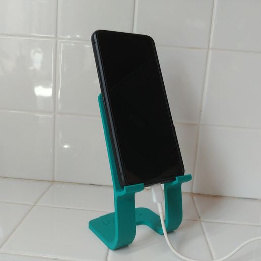 angehoben Telefon Stand Büro pc lesen Gadget 3D print model - Mito3D