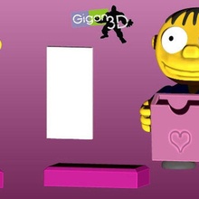 ralf sevgili Ralph sevgililer gün mutlu kalp Aşk Simpsons 3d print model - Mito3D