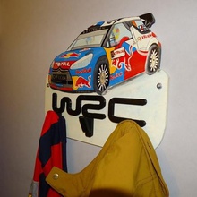 rallye wrc coat rack home hatstand 3d print model - Mito3D