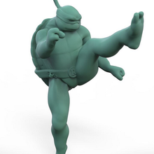 ralphael Kicking Ninja Schildkröte 3d print model - Mito3D