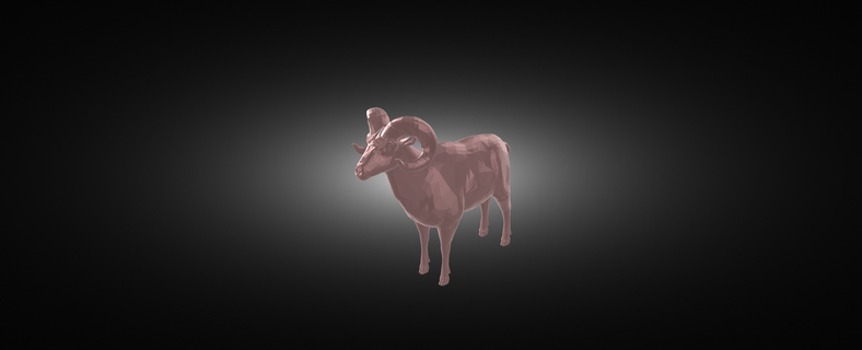 RAM animaux nature 3d print model - Mito3D