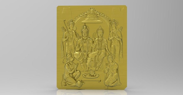 RAM darbar Dieu hindou cnc dossiers stl sita 3d print model - Mito3D