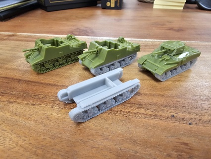 ram kangaroo sexton chassis tracks hull Game flames of war fow british ww2 usa american canadian canada allies 15mm 1:100 3d print model - Mito3D