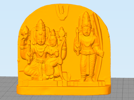 Veri deposu müstehcen Kral sri rama Tanrı heykel 3d print model - Mito3D