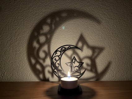 Ramadan tè luce decorazione candela eid mubarak Islam 3d print model - Mito3D