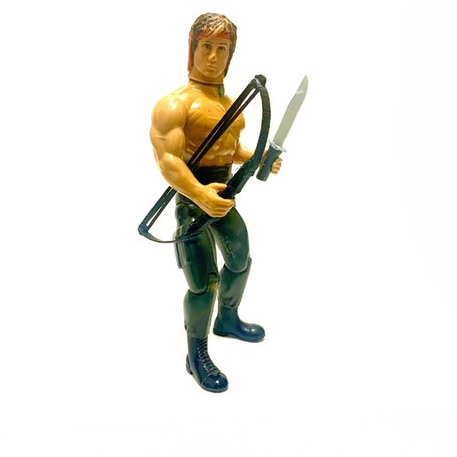 rambo compound bow arrow coleco blood action figure 3D print model - Mito3D