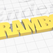 rambo Anahtarlık 3d print model - Mito3D