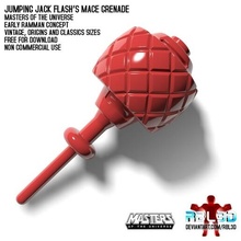 ramman jumping jack flash grenade mace weapon motu mastersoftheuniverse motuo unproduced 80s actionfigure toy_accessories laser fivepointfive marktaylor 3d print model - Mito3D