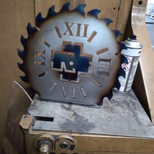 Rammstein l'horloge art décoration métal dxf 3d print model - Mito3D