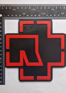 Rammstein Emblem Musik Felsen Symbol 3d print model - Mito3D
