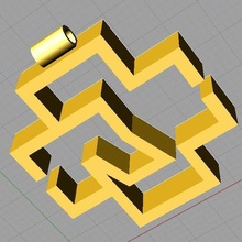 rammstein key ring various chains appurtenances 3d print model - Mito3D