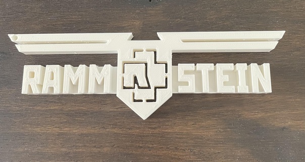 rammstein keychain key rings rock 3d print model - Mito3D