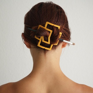 rammstein logo hair pin lifad 3d print model - Mito3D