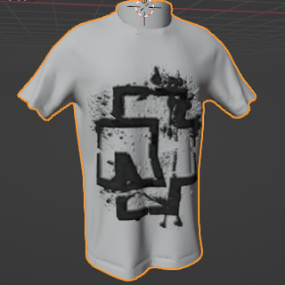 rammstein t-shirt litho tshirt 3d print model - Mito3D