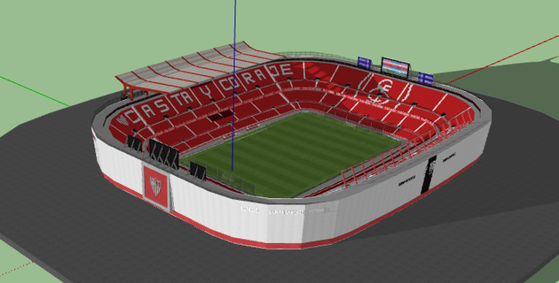 ramon sanchez pizjuán estadio utilizar 2023 fútbol nfl nba mlb nhl España Sevilla 3d print model - Mito3D