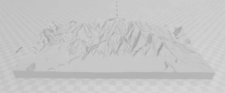 Ramon santiago montanha alcance Chile sopé Serra 3d print model - Mito3D