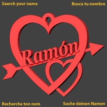 Ramon cœur Cupidon l'amour amour Saint Valentin jch saint valentin amoureux in journée 3d print model - Mito3D