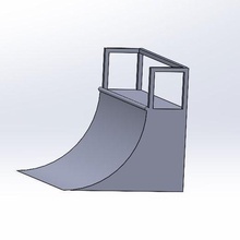 rampa patinar parque fingue juego juguete dedo rodillo bmx scooter 3d print model - Mito3D