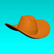 ranch chapeau chiot 3d print model - Mito3D