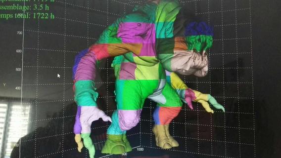 rancor Estrela guerras xl 1 metro 90 peças monstro 3d print model - Mito3D