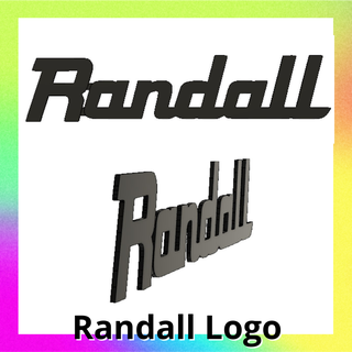randall logo guitar cases boxes randal logotype stl model guitarlove guitarworldbass drum rock metal heavy speed 3d print model - Mito3D
