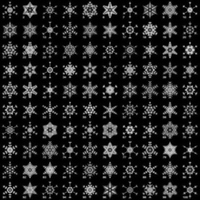 random fractal snowflake blockscad art blockscadsnowflake recursive math 3d print model - Mito3D