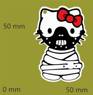 casuale chiave squillare gattino loca pazza portachiavi 3d print model - Mito3D