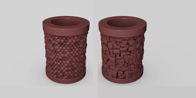 random sphere brick planter 3d print model - Mito3D
