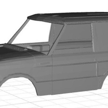 range rover dakar trident corps de la voiture imprimable en 3d jeu gamme fente le système scalextric sport tamiya rc 3d print model - Mito3D