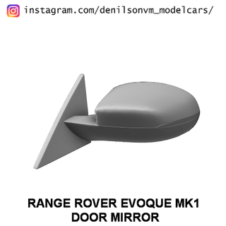 range rover evoque mk1 door mirror 1 24 25 retrovisor side 3d print model - Mito3D