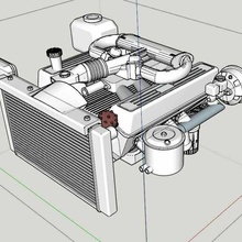 gamma rover motore cover540 spazzolato + baia rcscale crawler 1 10 rc perché banda 93 classico corpo 3d print model - Mito3D