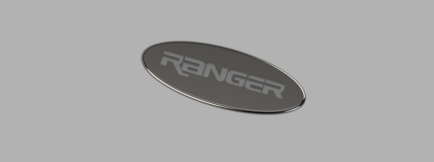 ranger logo ford ranger free chainsaw toolbox  3d print model - Mito3D