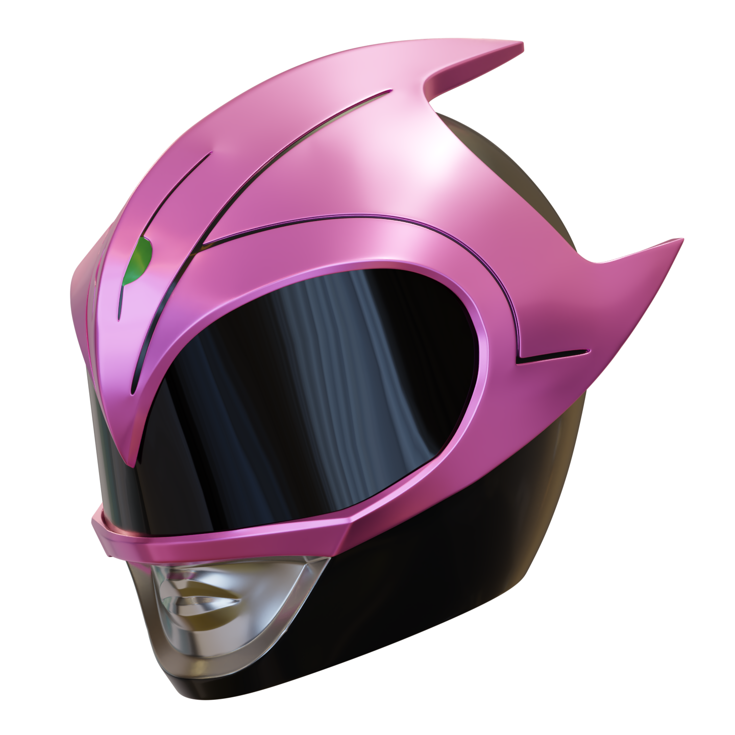 ranger assassino casco rosa mmpr potente morphin energia cosplay costume 3D print model - Mito3D