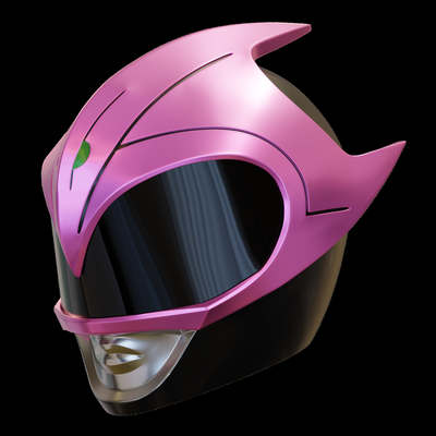 ranger assassino casco rosa mmpr potente morphin energia cosplay costume 3d print model - Mito3D