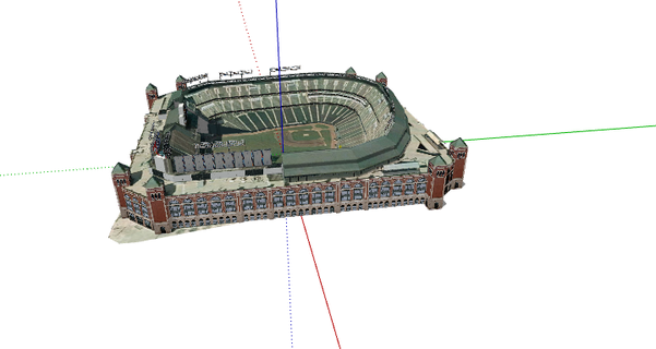 rangers ballpark 3d print model - Mito3D